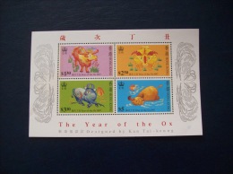 Hong-Kong: Bloc N° 47 (YT) Neuf - Année Du Boeuf - Unused Stamps