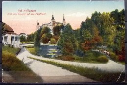 Alte Karte "Bad Wildungen - Blick Vom Kurpark Auf Den Fürstenhof" 1933 - Bad Wildungen