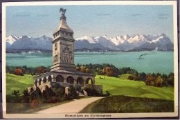 Alte Karte "Bismarkturm Am Starnbergersee"  Berg 1943 - Starnberg