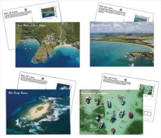 Lot De 4 Cartes Postales Timbrées - Martinique - Collectors