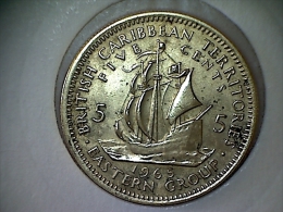 Caraibes De L´Est 5 Cents 1965 - Caribe Británica (Territorios Del)