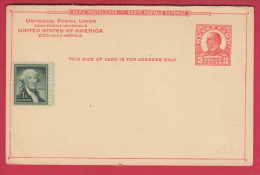 182084 / 1926 - 3 C. - William McKinley - 25th U.S. President REPLY POSTAL CARD Stationery Entier , United States USA - 1921-40