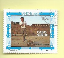 TIMBRES - STAMPS - CAP VERT / CAPE VERDE - 1989 - JOUETS RUE - TIMBRE OBLITÉRÉ - Kaapverdische Eilanden