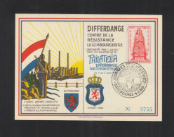 Luxemburg Sonder PK 1945 Differdange Centre De La Resistance - Briefe U. Dokumente