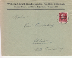 27245- KING LUDWIG 3RD, BAYERN-BAVARIA, OVERPRINT VOLKSTAAT BAYERN, STAMPS ON COVER, 1919, GERMANY - Storia Postale