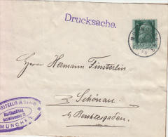 27246- PRINCE LUITPOLD, BAYERN-BAVARIA, STAMPS ON COVER FRAGMENT, 1913, GERMANY - Cartas & Documentos