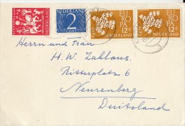 27299- CHRISTMAS, SANTA CLAUS, EURPA CEPT, STAMPS ON COVER, 1961, NETHERLANDS - Cartas & Documentos