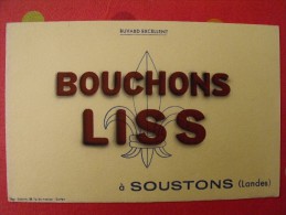 Buvard Bouchons Liss. Soustons (landes) . Vers 1950. - B