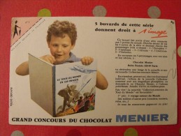 Buvard Chocolat Menier. Album D'images Tour Du Monde En 120 Images.  Vers 1950. - Kakao & Schokolade