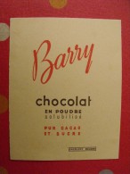 Buvard Chocolat Barry.  Vers 1950. - Cocoa & Chocolat