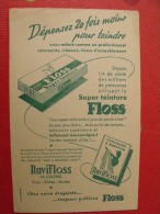 Buvard Teinture Floss. Ravifloss.  Vers 1950. - F