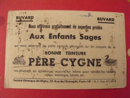 Buvard Teinture Le Père Cygne. Recto-verso.  Vers 1950. - P