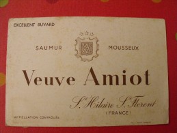 Buvard Veuve Amiot. Saumur Mousseux. St Hilaire St Florent (maine Et Loire).  Vers 1950. - V