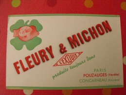 Buvard Fleury & Michon. Pouzauges (vendée). Concarneau (finistère).  Vers 1950. - F