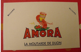 Buvard Amora. Moutarde De Dijon.  Vers 1950. - Mosterd