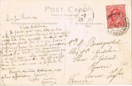 14610. Postal  STREATHAM (Gran Bretaña) 1910 To France. Tower Of London - Covers & Documents