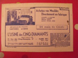 Buvard Meubles L'usine Des Cinq-diamants. Paris. Vers 1950 - M