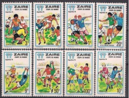 ZAIRE 1978 - Argentina'78, Mondial De Football - 8 Val ** Neufs // Mnh - Neufs