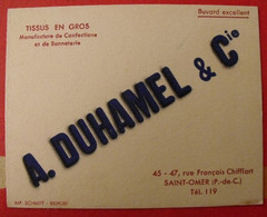 Buvard A. Duhamet & Cie. Tissus En Gros. Saint Omer (pas De Calais). Vers 1950 - S