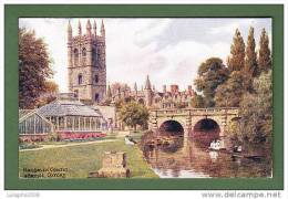 MAGDALEN  COLLEGE & BRIDGE  - OXFORD  -  19. 9. 1922   -  WITH STAMP - Altri & Non Classificati