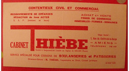 Buvard Cabinet Thièbe. Contentieux Civil Et Commercial. Vers 1950 - Banque & Assurance