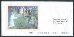 2003 VATICANO BUSTA FOGLIETTO NATALE ANNULLO 17.03.2004 NO TIMBRO ARRIVO - F - Lettres & Documents