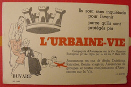 Buvard L'urbaine Vie. Assurances. Vers 1950 - Banque & Assurance
