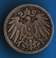 DEUTSCHES REICH 5 PFENNIG 1899 A - 5 Pfennig