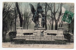 Cpa Pionnière - Bois De Boulogne - Monument De Lafontaine - Paris - Statue