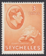 Seychelles 1938 George VI Definitive: Giant Tortoise. Mi 123 MH - Seychellen (...-1976)