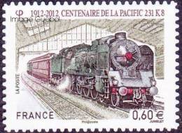 France Adhésif ** N°  711 Au Modèle 4655 - Locomotive Pacific - Train, Rails - Ungebraucht