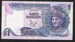 MALAYSIA P27b  1  RINGGIT  1989 #FZ            XF - Malasia