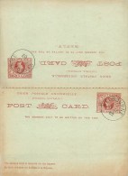 AUSTRALIE - VICTORIA - MELBOURNE -1902 - POST CARD - CARTE ENTIER POSTAL DOUBLE AVEC RETOUR - VOIR SCAN - Covers & Documents