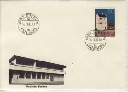 FL - 9492  Eschen, Last Day Cancelation 1980,  Postbüro Eschen - Franking Machines (EMA)