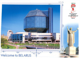 (432) Belarus  - National Library + Ice Hckey 2014 Championship - Bibliothèques