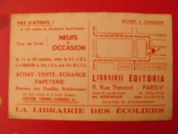 Buvard Librairie éditoria. écoliers. Paris. Vers 1950 - L