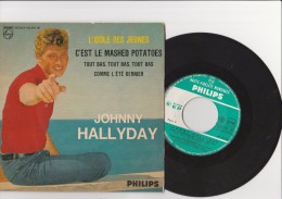 VYNILE 45 T " JOHNNY HALLYDAY -  L'IDOLE DES JEUNES -PHILIPS - Rock