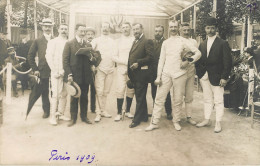 Paris : Escrime - Escrimeurs - Carte Photo - Fencing