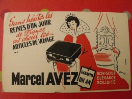 Buvard Articles De Voyage Marcel Avez. Valises. Vers 1950 - V