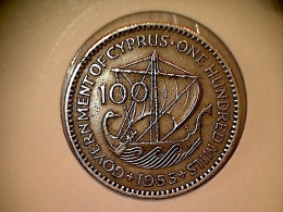 Chypre 100 Mils 1955 - Chypre