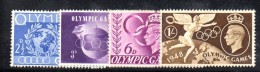 Y378 - GRAN BRETAGNA 1948 , Giorgio VI N. 241/244  ***  MNH Olimpiadi Londra - Ongebruikt
