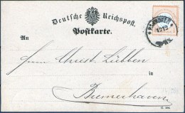 Hannover 12.12.1872 Mit 1/2 Groschen Orange DR Nr. 14 Nach Bremerhaven - Storia Postale