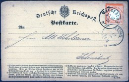 Magdeburg 17.10.1872 Mit 1/2 Groschen Orange DR Nr. 14 Nach Schönebeck - Cartas & Documentos