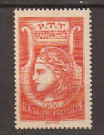 FRANCE     1935          Radiodiffusion      N°     2        COTE     82 €  00          ( Y 498 ) - Radiodiffusion