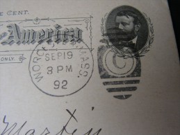== US Card 1892 - ...-1900