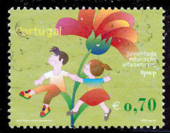 !										■■■■■ds■■ Portugal 2002 AF#2857ø Youth Education Literacy Flower Nice Stamp VFU (k0142) - Gebraucht