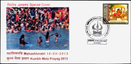 HINDUISM-WORLD'S LARGEST CARNIVAL-KUMBH MELA AT PRAYAG-2013-SET OF 6 SP CVRS-RARE CANCEL-IC-264 - Hindouisme