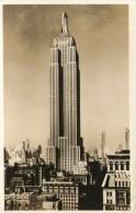 B49 / Cpa 1940 NEW YORK CITY - EMPIRE STATE BUILDING VOYAGEE VOIR DOS - Empire State Building