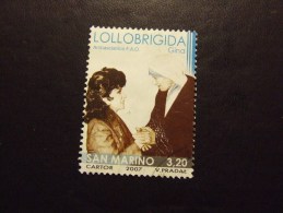 SAN MARINO 2007 LOLLOBRIGIDA 3,20 € USATO - Used Stamps