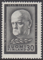 Finland 1957 Mourning Stamp Of Jean Sibelius, Composer. Mi 487 MNH - Nuovi